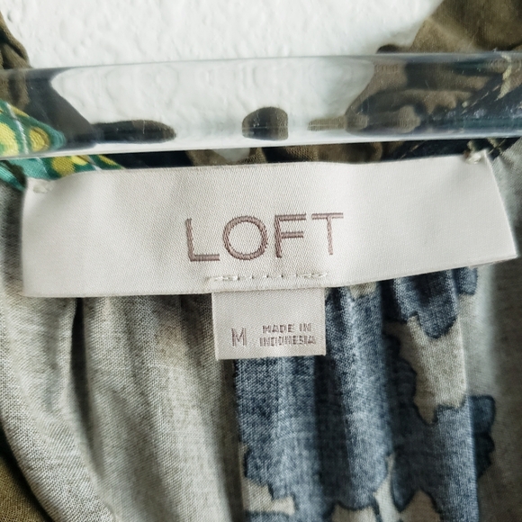 Ann Taylor Loft Floral Boho Mini Dress - Picture 8 of 9